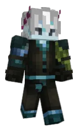 silver chalice and rangoon green Minecraft skin — Classic model — first worn by BrEmMeTjE