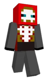 tundora and red Minecraft skin — Classic model