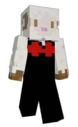 SheepNsheep's Minecraft skin wearing the Purple Heart cape