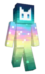 tidal and white Minecraft skin — Slim model — first worn by JhoKey