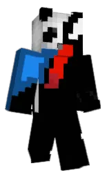 black and tory blue Minecraft skin — Classic model