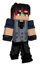 black and woodsmoke Minecraft skin — Classic model — first worn by _Pillows