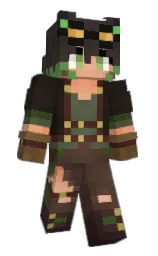 Pixel_Willow's Minecraft skin wearing the 15th Anniversary cape