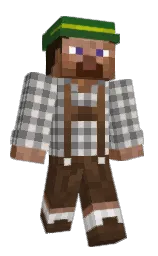 DevideZ's Minecraft skin wearing the Pan cape