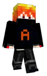 black and white Minecraft skin — Classic model