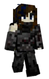 dark ebony and cod gray Minecraft skin — Classic model — first worn by Dalffy6815
