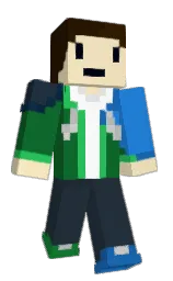 ebony clay and jewel Minecraft skin — Classic model — first worn by BlueSuZaKu