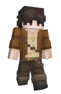Front of Antrie's skin