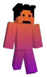 black and flame pea Minecraft skin — Classic model