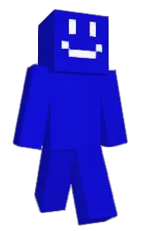 black and white Minecraft skin — Classic model