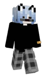 black and boulder Minecraft skin — Slim model — first worn by Ryini