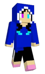 LavenderMoonstar's Minecraft skin wearing the Aurora cape