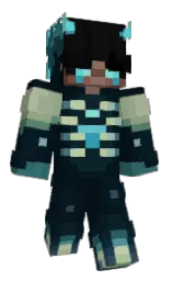 black pearl and firefly Minecraft skin — Classic model — first worn by Super_Isy