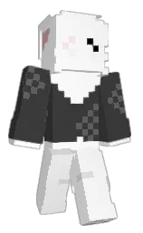 white and thunder Minecraft skin — Classic model — first worn by 64_User