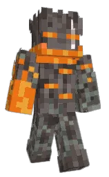 dorado and dove gray Minecraft skin — Classic model