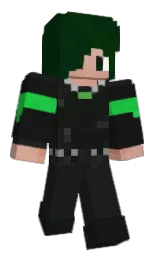 heavy metal and cod gray Minecraft skin — Slim model