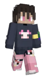 bright gray and dune Minecraft skin — Slim model