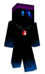 black and midnight Minecraft skin — Classic model