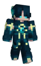 tiber and black pearl Minecraft skin — Classic model — first worn by Inait
