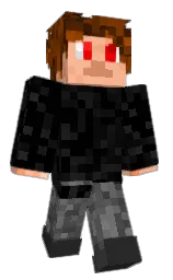 black and wax flower Minecraft skin — Classic model — first worn by S8cli