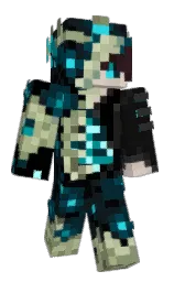 Pekamin's Minecraft skin wearing the Twisted cape