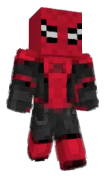 black and cardinal Minecraft skin — Classic model