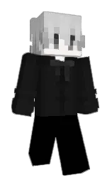 black and woodsmoke Minecraft skin — Slim model