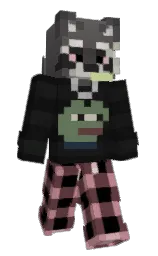 cod gray and congo brown Minecraft skin — Slim model — first worn by Schoomsy
