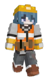 DumpYugen's Minecraft skin wearing the Builder cape