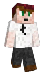white and heath Minecraft skin — Classic model