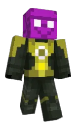 rangoon green and purple heart Minecraft skin — Classic model