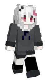 abbey and white Minecraft skin — Slim model