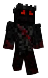 black and cod gray Minecraft skin — Classic model