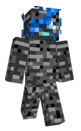 Guinness's Minecraft skin wearing the 15th Anniversary cape