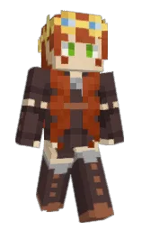 rock and woody brown Minecraft skin — Slim model — first worn by WolfMelons