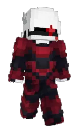 white and cinder Minecraft skin — Slim model