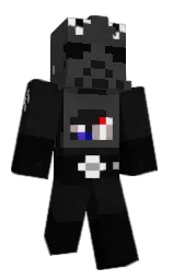 mine shaft and cod gray Minecraft skin — Classic model