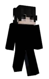 black and cod gray Minecraft skin — Classic model — first worn by Draiken2781