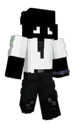 black and black haze Minecraft skin — Slim model — first worn by Integrityx