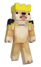 Caovski's Minecraft skin wearing the 15th Anniversary cape