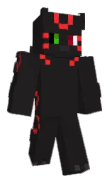 cod gray and red orange Minecraft skin — Classic model