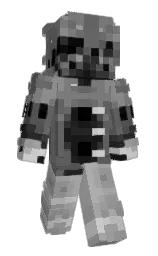 gray and boulder Minecraft skin — Classic model — first worn by DragonHuntsman