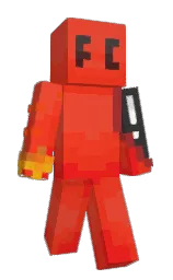 black and pomegranate Minecraft skin — Slim model — first worn by F1recat_