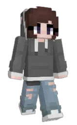 Jokaayy's Minecraft skin wearing the Purple Heart cape
