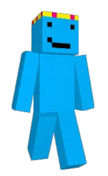 dodger blue and yellow Minecraft skin — Slim model — first worn by Hudosmile
