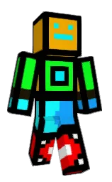 black and yellow sea Minecraft skin — Classic model — first worn by L00na64