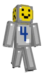 gray and silver Minecraft skin — Classic model