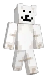 white and pearl bush Minecraft skin — Classic model