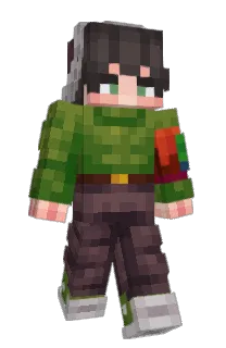 Front of SunBoy's skin