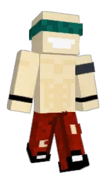 Nom1k's Minecraft skin wearing the Pan cape